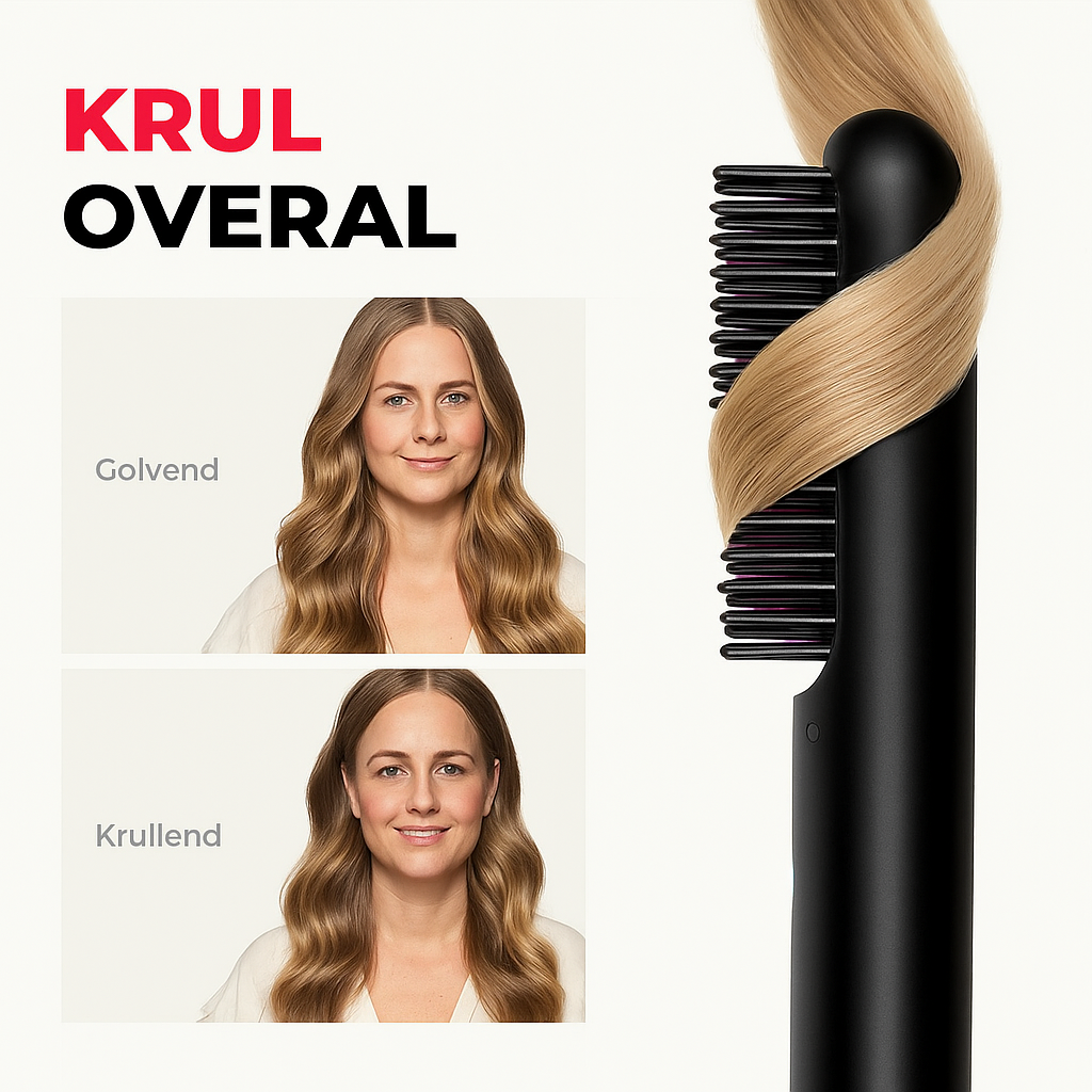Luxe Portable Hair Straightener Brush – Perfect Haar, Waar Je Ook Bent - Soreho