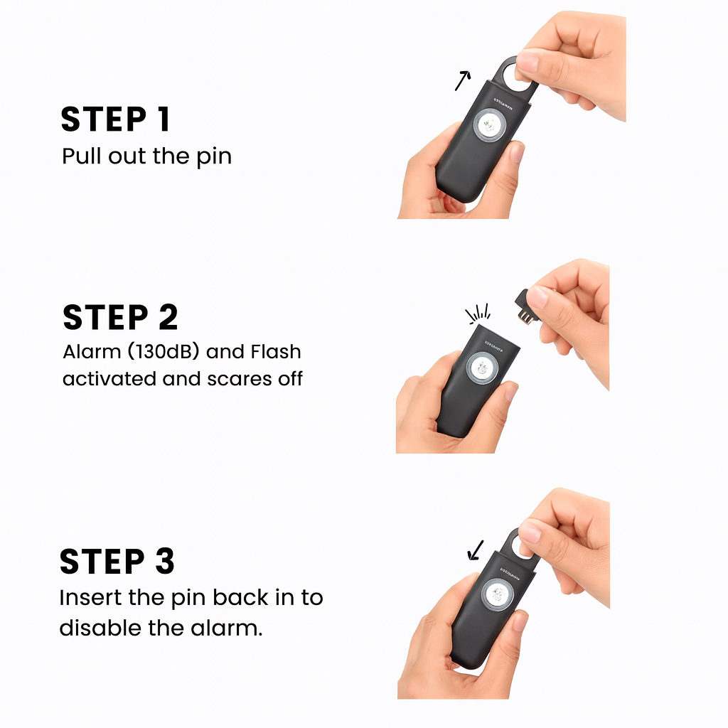 NightBuddy™ – Jouw Persoonlijke Alarm voor Veiligheid