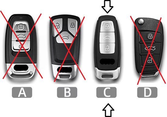 Alcanthara Sleutelhoes Geschikt voor Audi Q8, RSQ8, A6, RS6, A7, RS7, A3