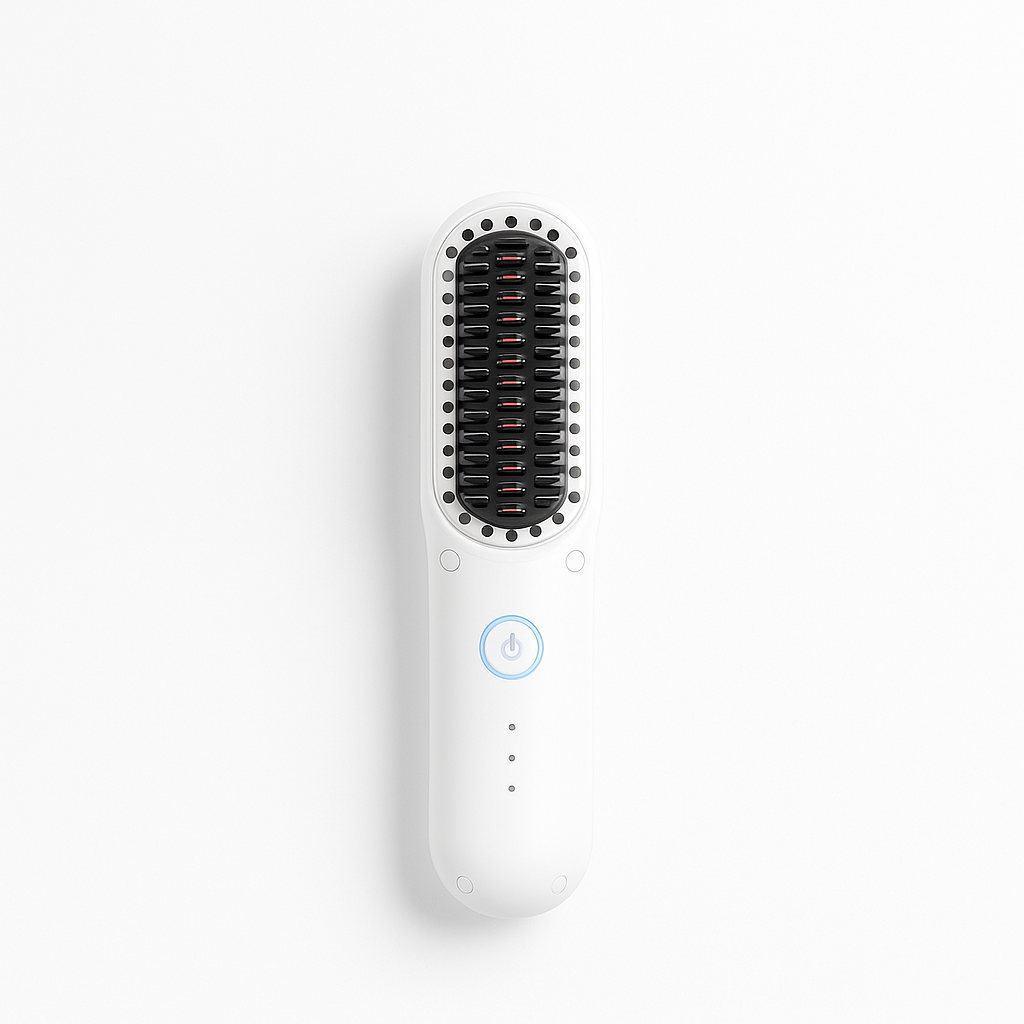Luxe Portable Hair Straightener Brush – Perfect Haar, Waar Je Ook Bent - Soreho