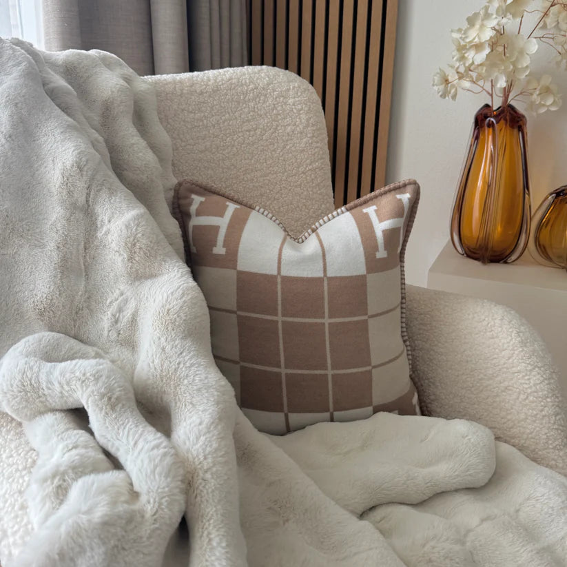 Luxe Kussenhoes wol-kasjmier - Sava - Soreho