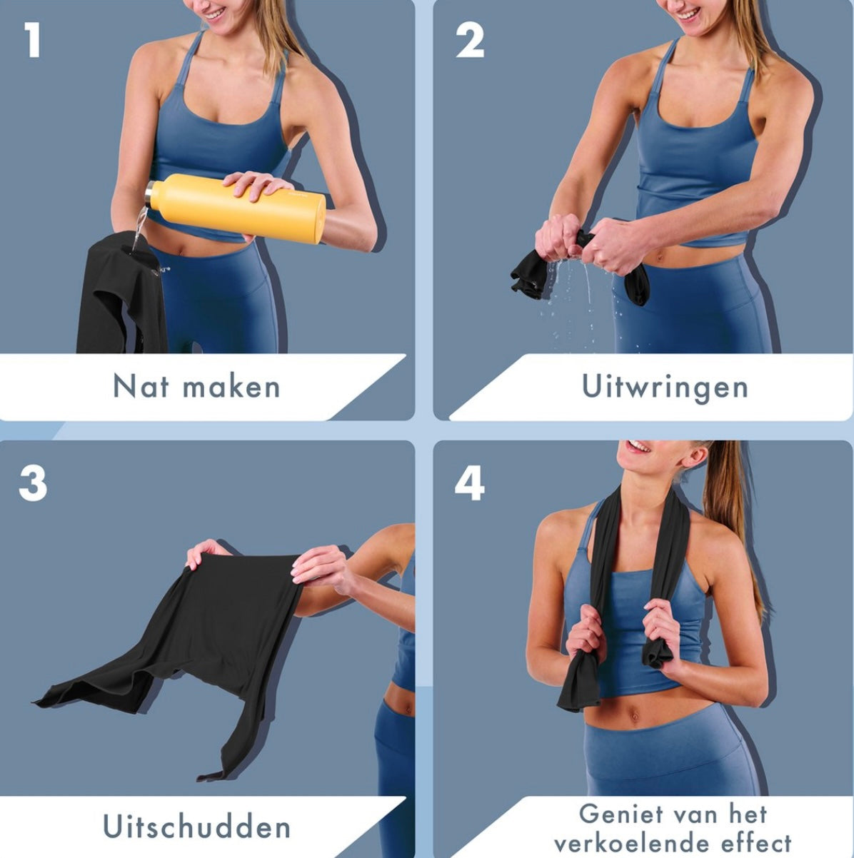 Verkoelende Microvezel Sporthanddoek – Direct Fris tot 14°C | Licht, Sneldrogend & Ideaal voor Sport, Reizen & Zomerhitte! - Soreho