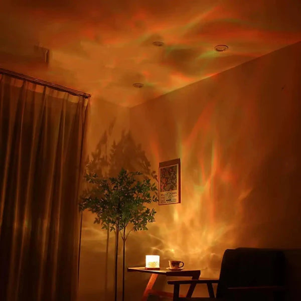 Oceaangloed Projector Nachtlamp – 16 Kleuren - Soreho