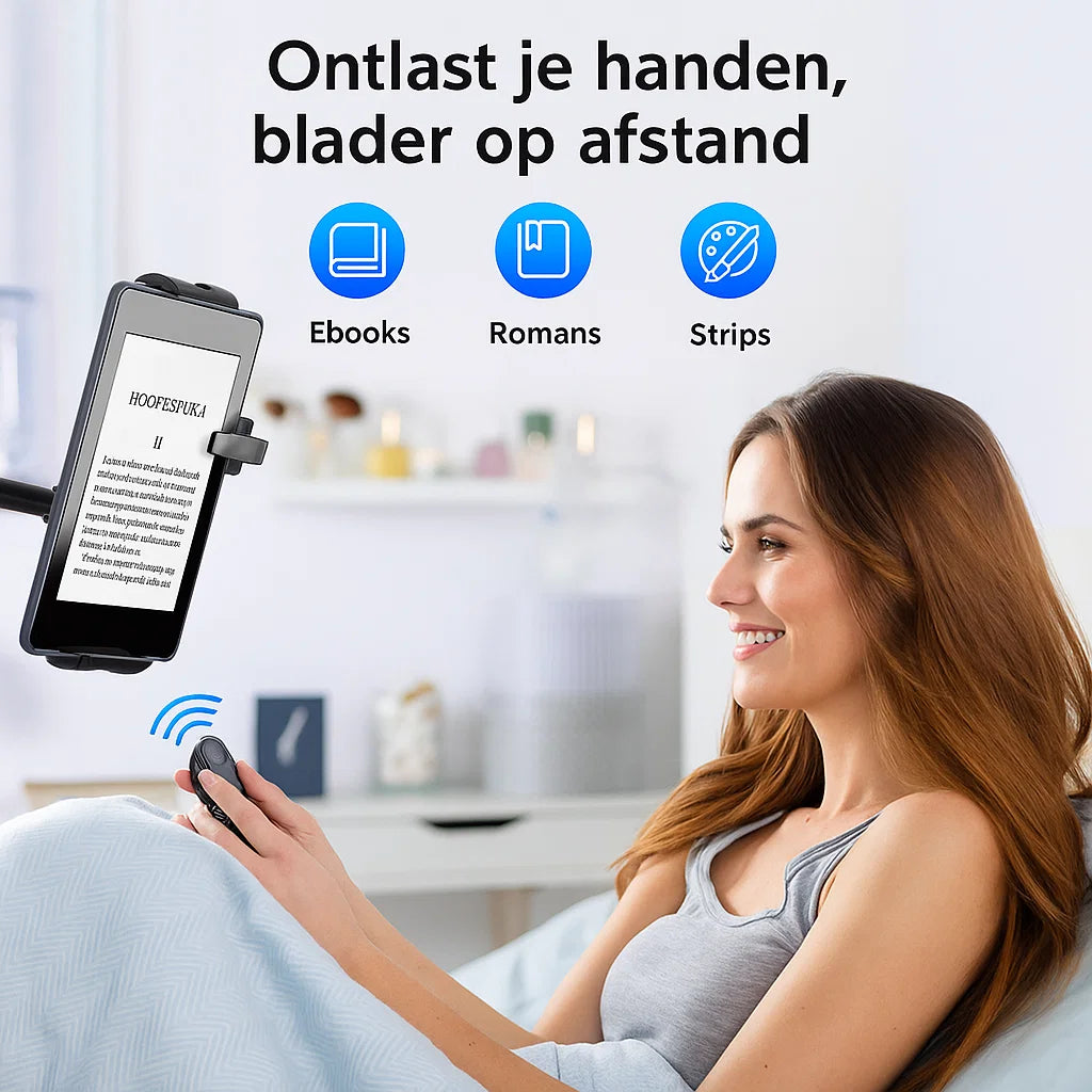 Tablethouder & E-Readerstandaard – Comfortabel Lezen Zonder Gedoe - Soreho